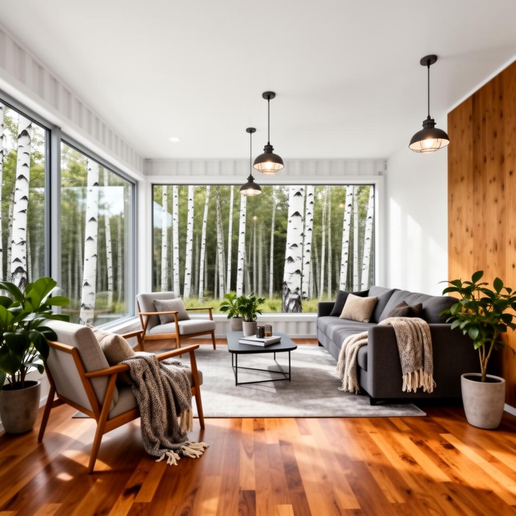 The Maple — spacious open concept living and kitchen